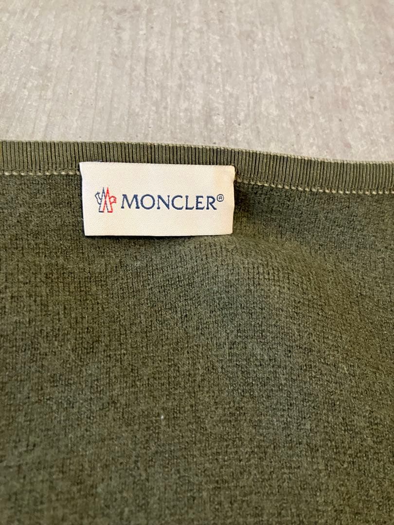 Moncler モンクレール　ニットとダウンのコンビカーディガン　カーキ