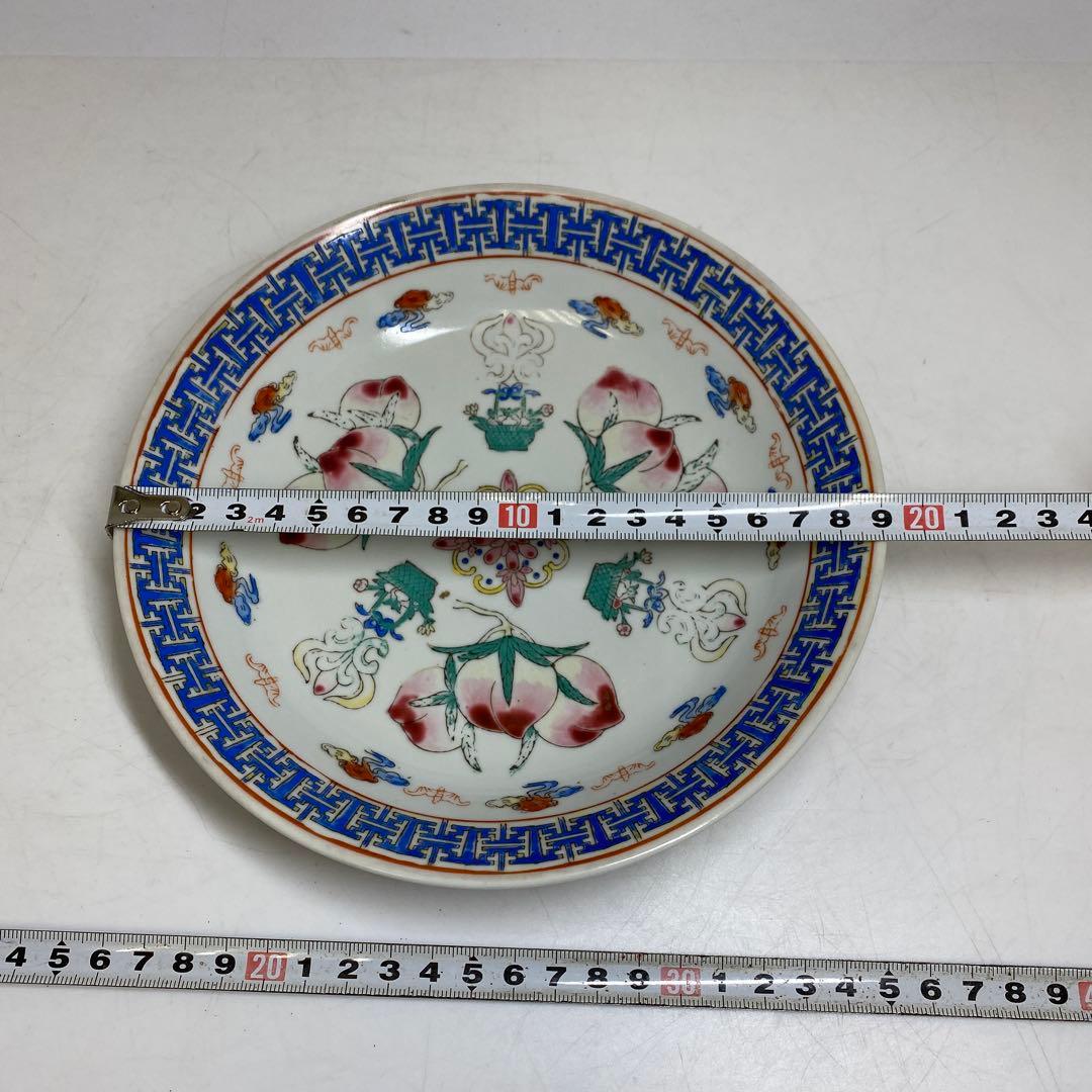 中国美術 雍正年花 中国 直径約19cm 東T8-0203②