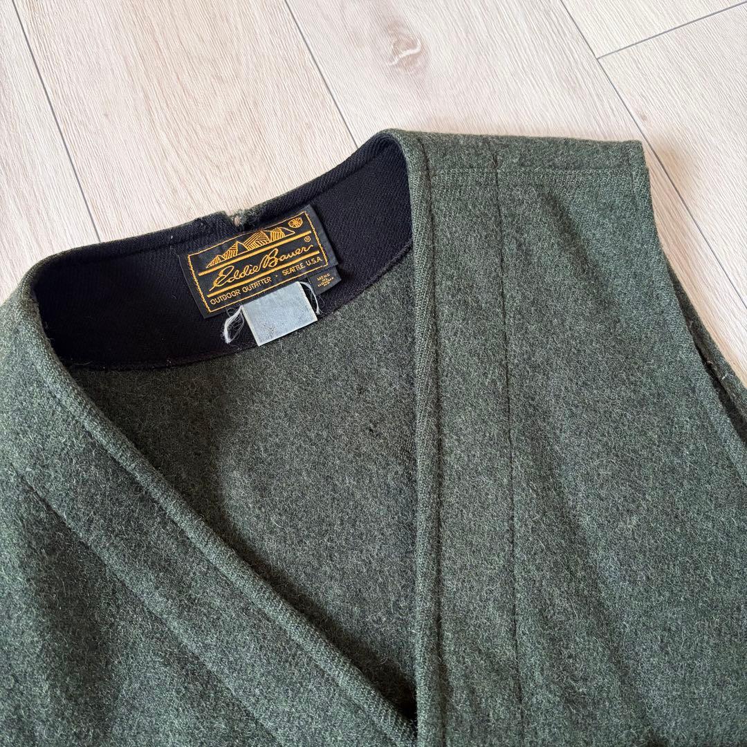 80s Eddie Bauer エディバウアー ウールベスト ハンティング