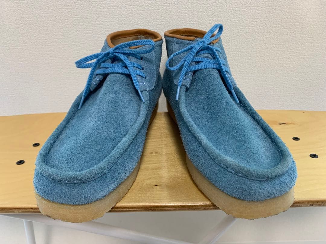【新品未使用】STOCK NO:（ストックナンバー）モカシンブーツSAXBLUE
