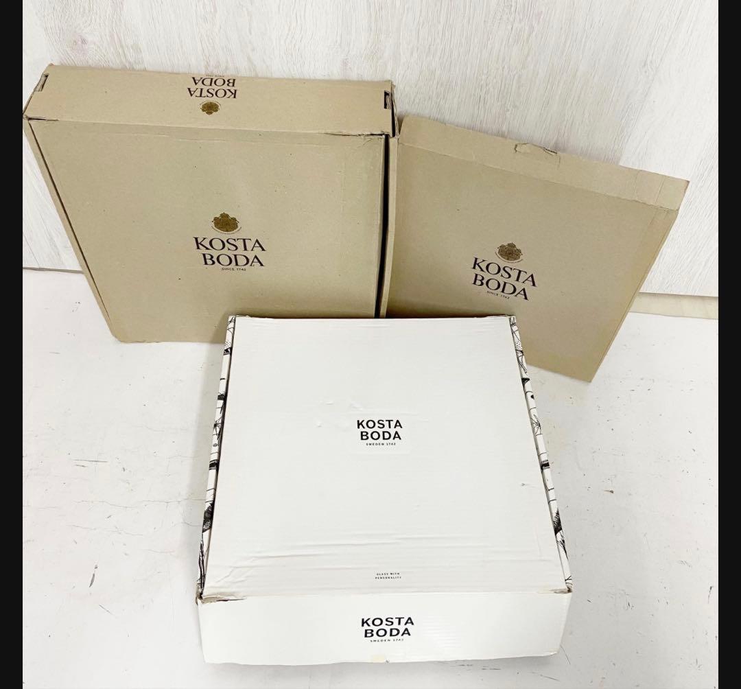 KOSTA BODA ガラスプレートMartti Rytkönen 33cm