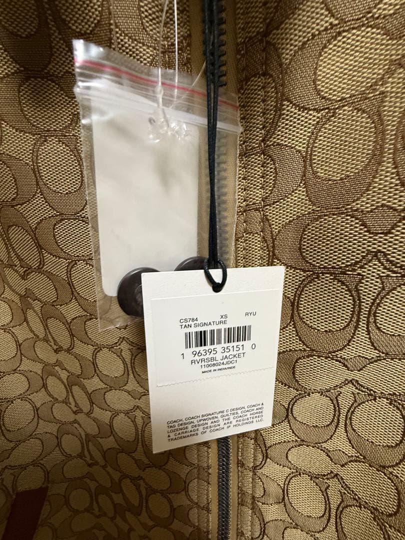 COACH ヘリテージ リバーシブル ジャケット　ベージュ ブラウン