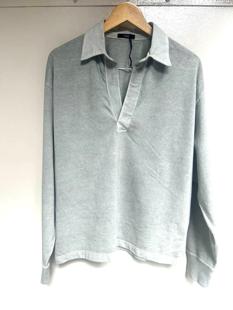 【新品】イレーブ YLEVE グレー 長袖ポロシャツ