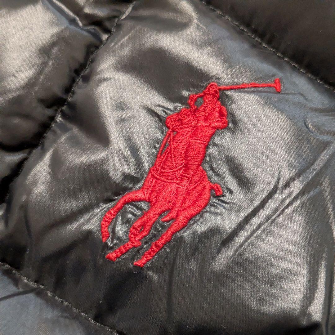 POLO ポロラルフローレン フード取外し可 ダウン 黒 90cm