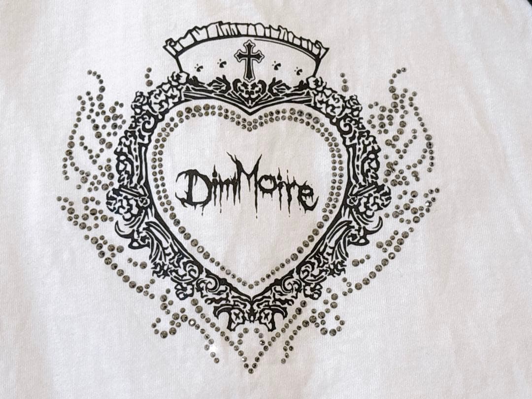 DimMoire ラインストーンHeartCoreミニT Black&White