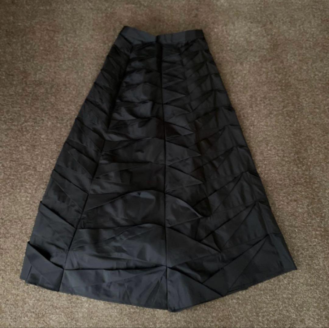 新品未使用　ENFÖLD エンフォルド　JAGGED SKIRT ブラック38