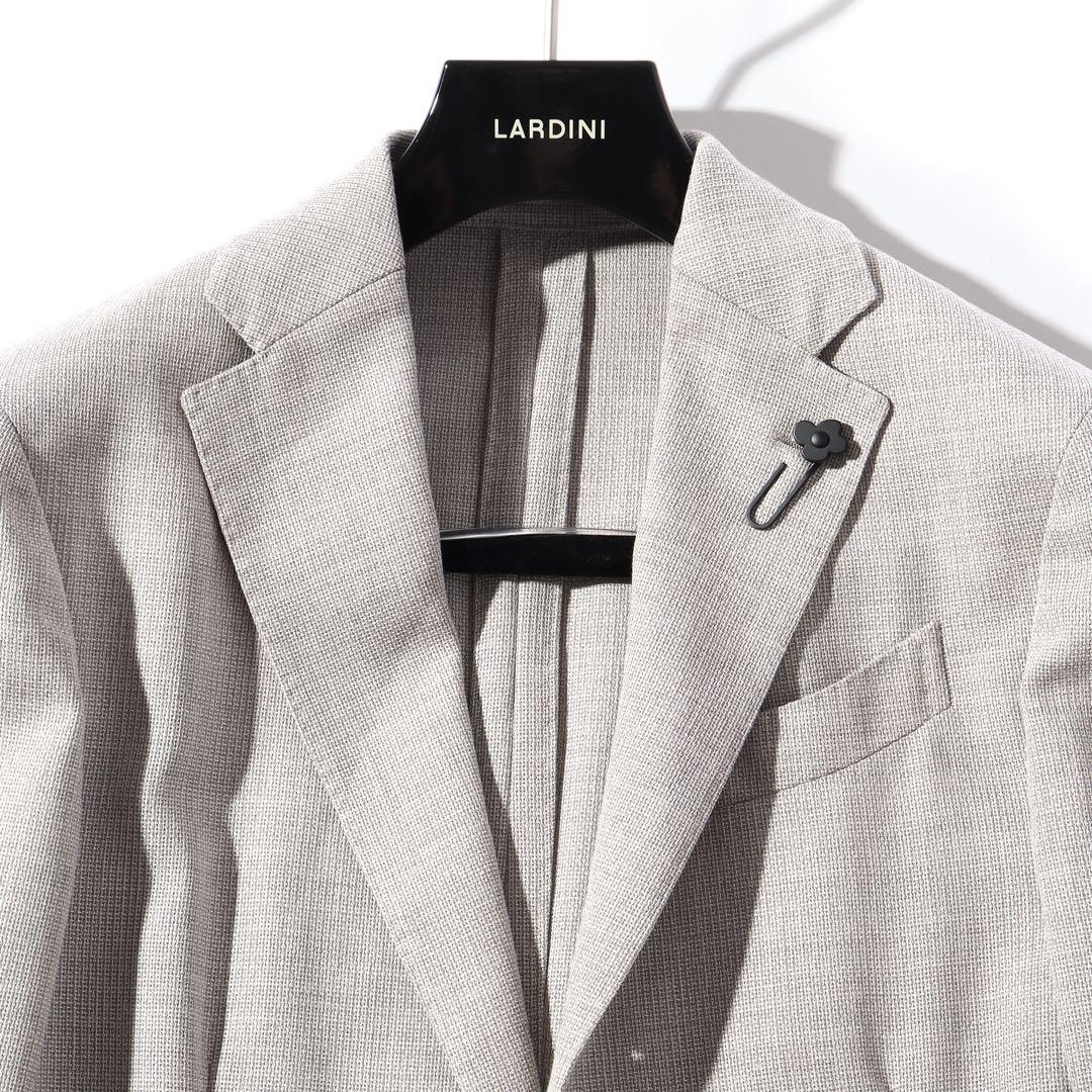 LARDINI ラルディーニ テーラード ジャケット ライトグレー 44 S