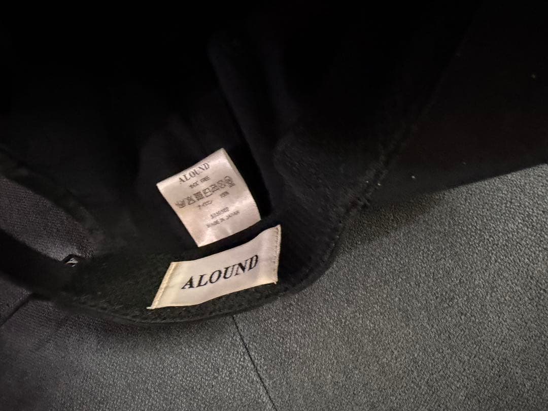 【BLACK 】ALOUND NYLON LOGO CAP ブラック