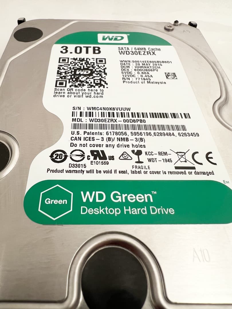 さ*じ様 使用36時間！WD WD30EZRX [3TB SATA600]★正常
