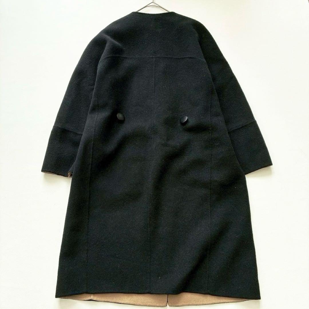 i*i様 【大人気定番】ADORE　2TONE リバーコート カシミヤ混 バイカ