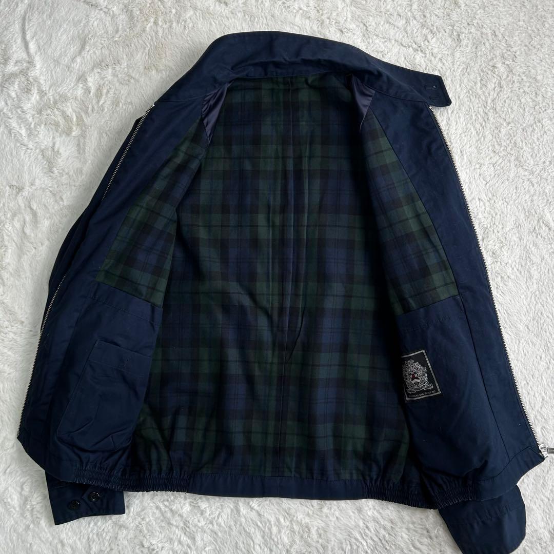 美品✨　VAN Jacket ハリントンジャケット　チェック柄　ネイビー　M