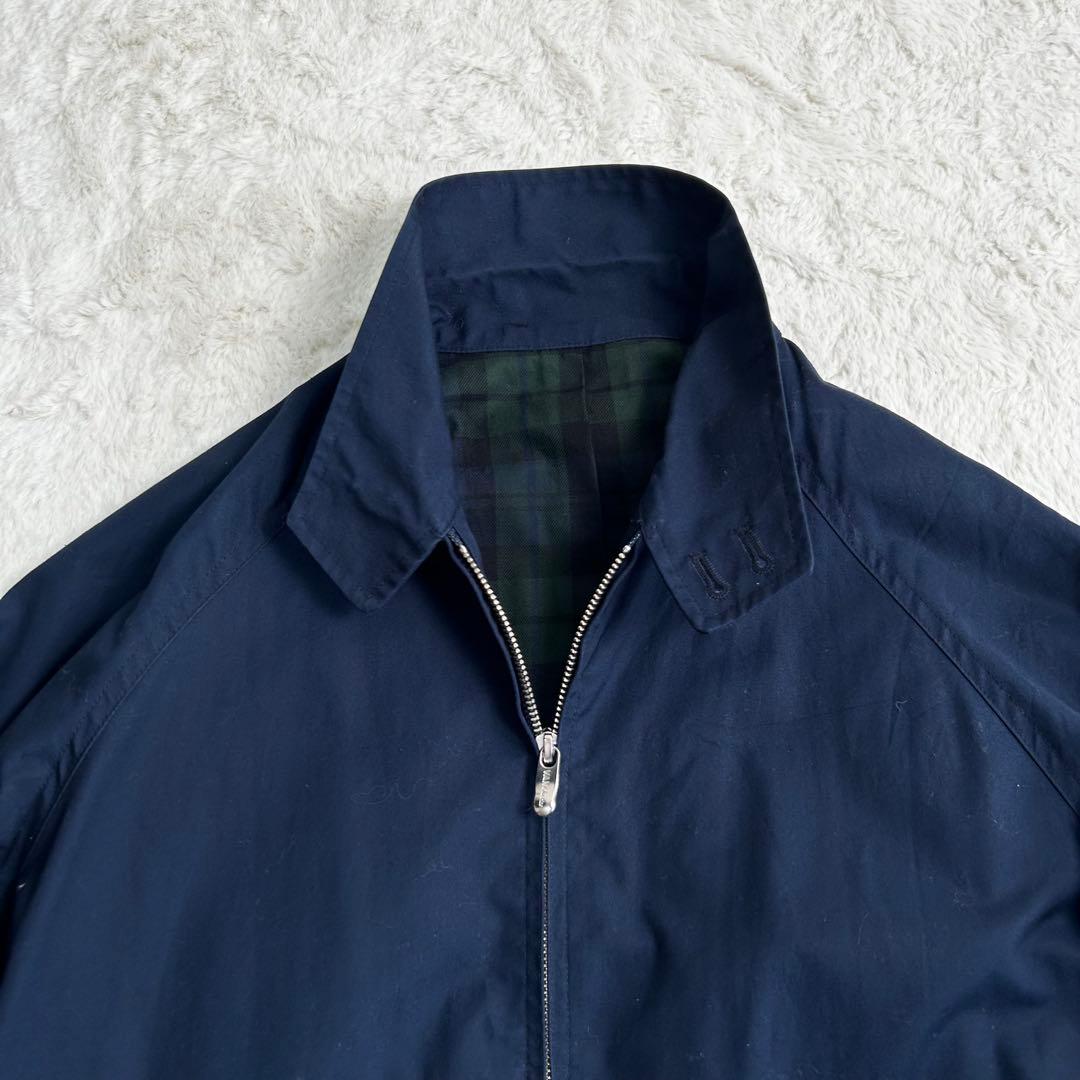 美品✨　VAN Jacket ハリントンジャケット　チェック柄　ネイビー　M