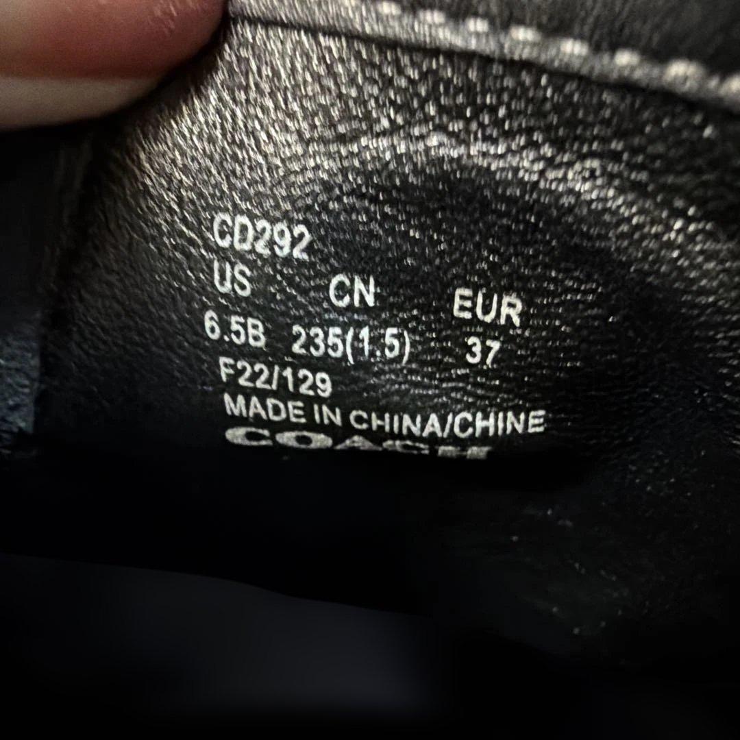 COACH ブラック エンジニアブーツ