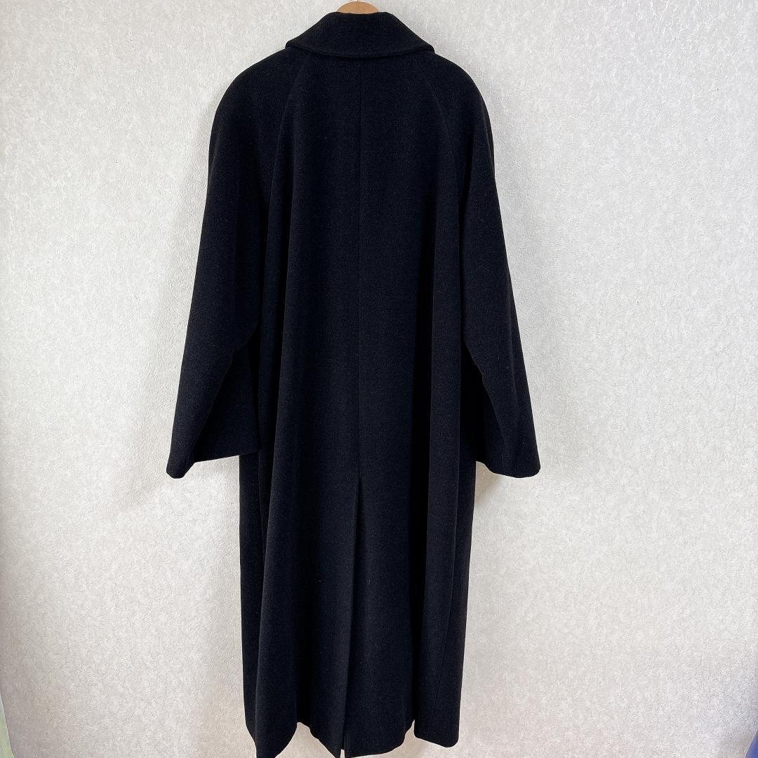 美品⭐️カルバンクライン アンゴラ混 ウール ロングコート 9 M ブラック