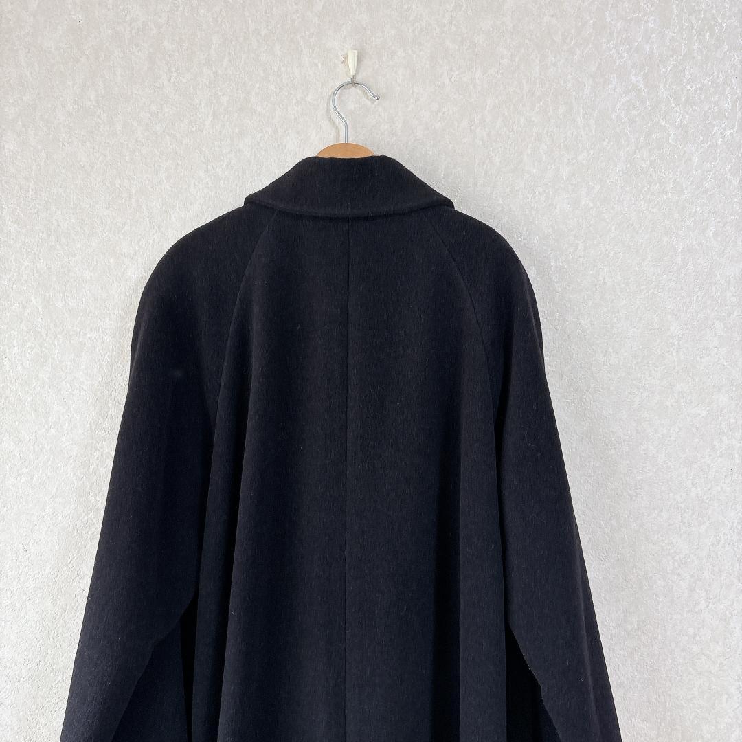美品⭐️カルバンクライン アンゴラ混 ウール ロングコート 9 M ブラック