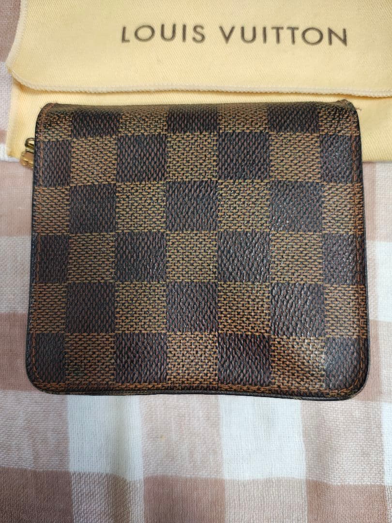 LOUIS VUITTON ダミエ 二つ折り財布 保存袋付き