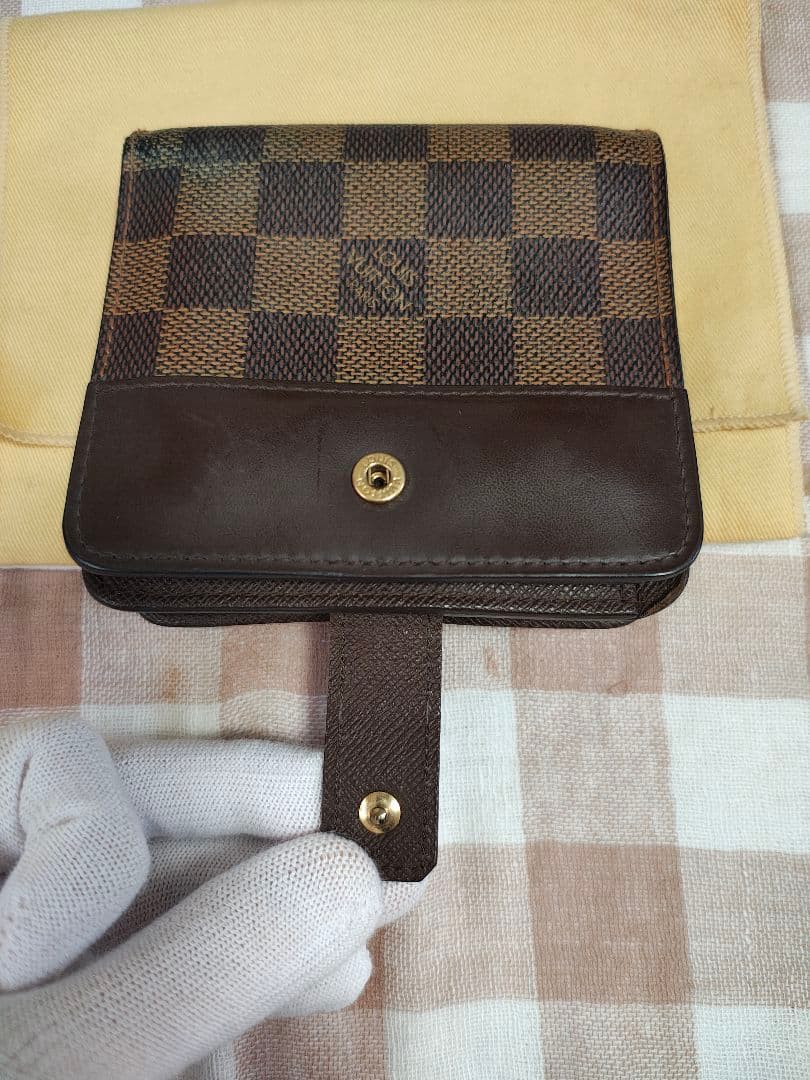 LOUIS VUITTON ダミエ 二つ折り財布 保存袋付き