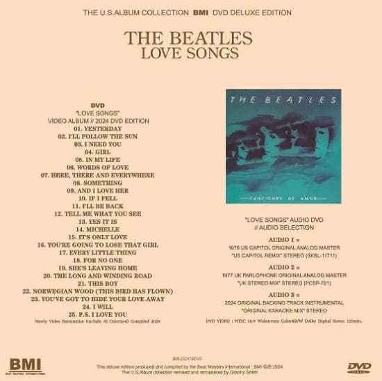 洋楽 THE BEATLES / LOVE SONGS THE U.S.ALBUM