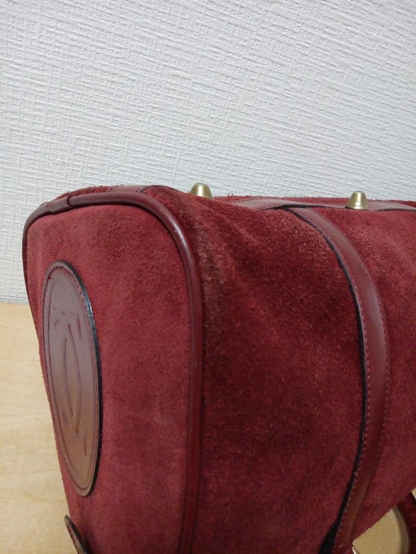 カルティエ スエード ボストンバッグ