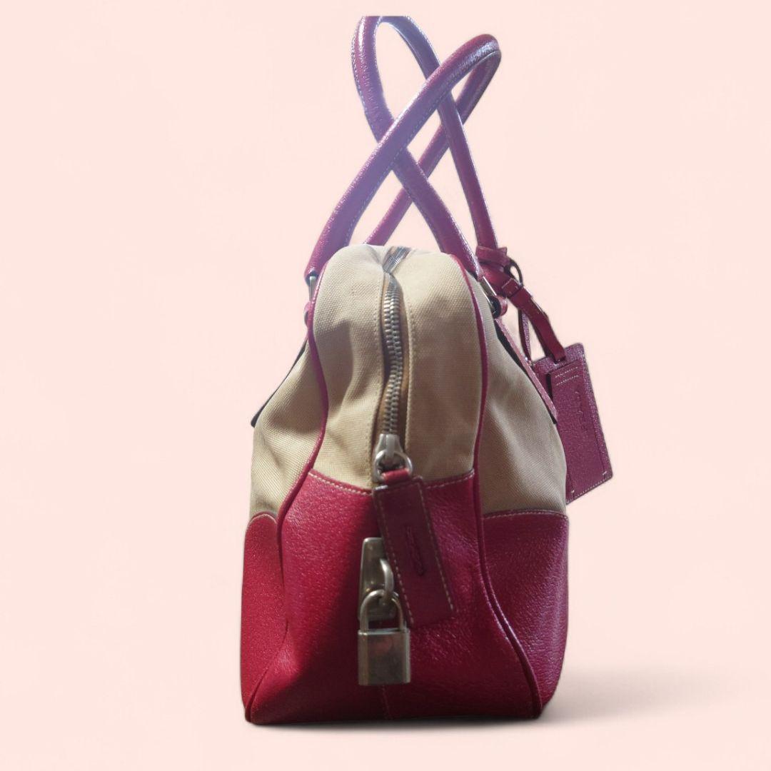 PRADA　トートバッグ　ミニボストン　ギャランティ付　南京錠