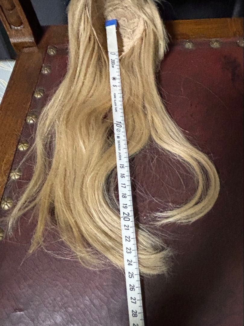 ビスクドールウイッグ　ブロンド　ロングヘアー　恋月姫　ホースヘアー