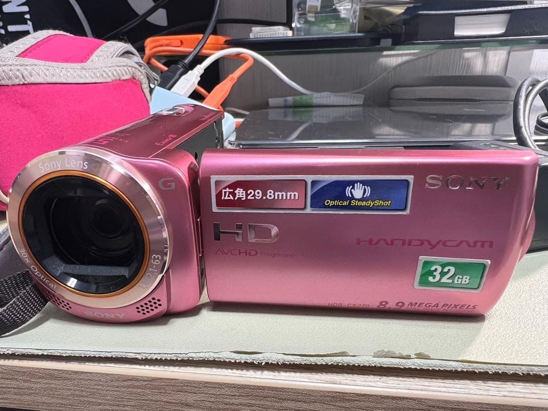 SONY HDR-CX270V ハンディカム ピンク 動作確認済 バッテリー2個