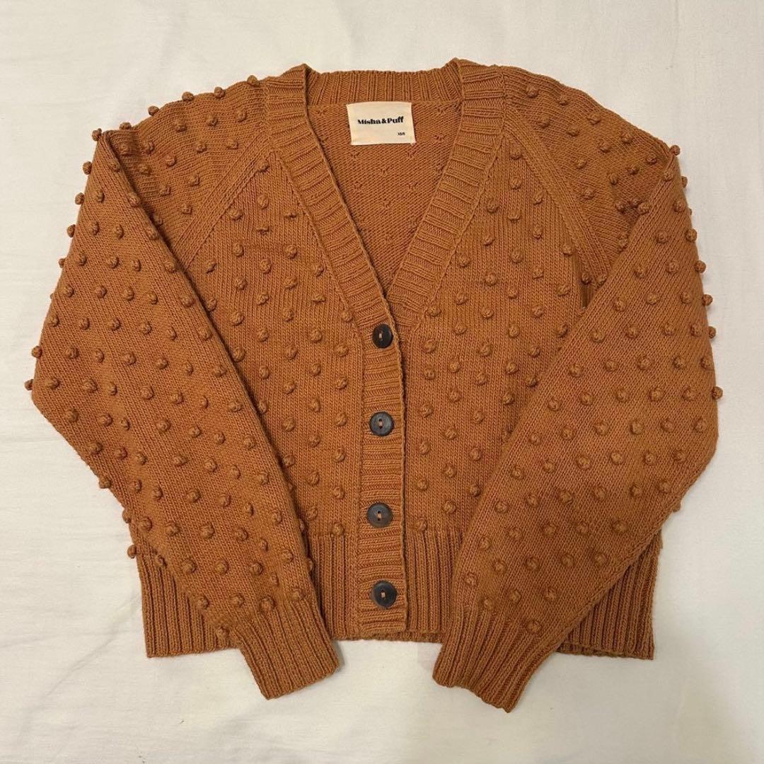 トップス Misha&Puff Adult V-Neck Popcorn Cardigan