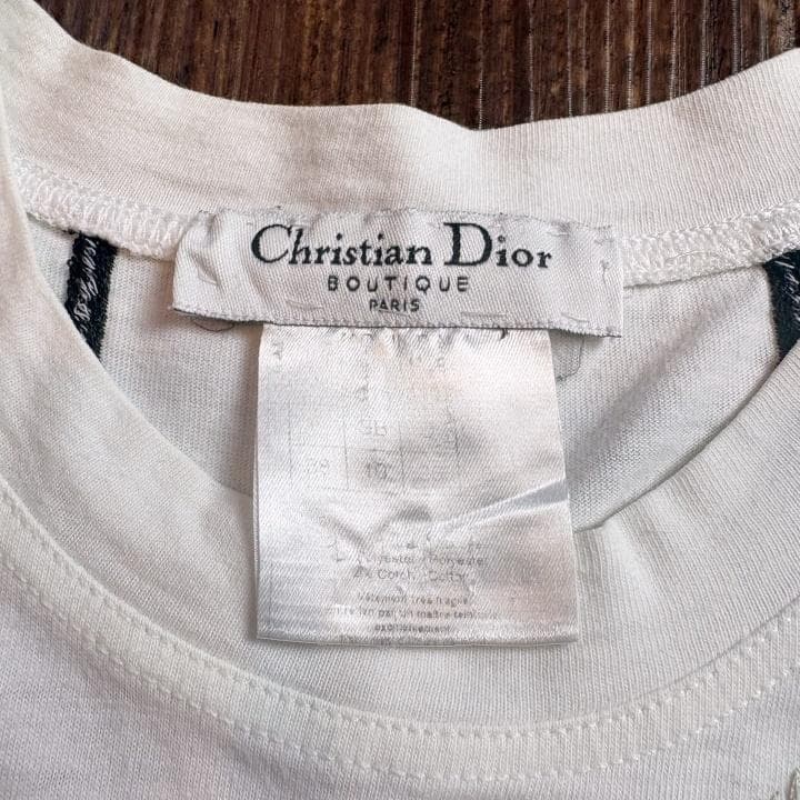 【古着】Christian Dior ガリアーノ期 半袖Tシャツ06 刺繍柄
