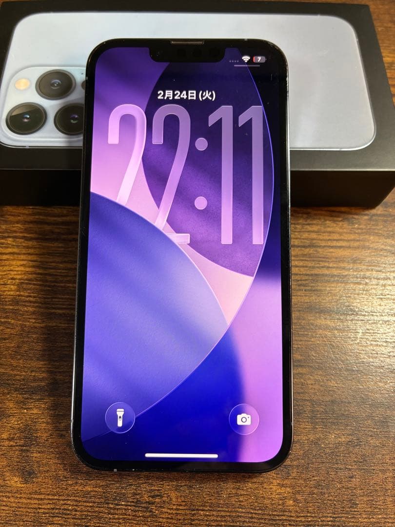 【美品】 iPhone 13 Pro 256GB シエラブルーSIMフリー