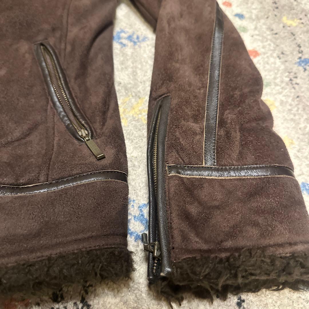 BURBERRY BLACK LABEL ムートンジャケット　スウェードブルゾン