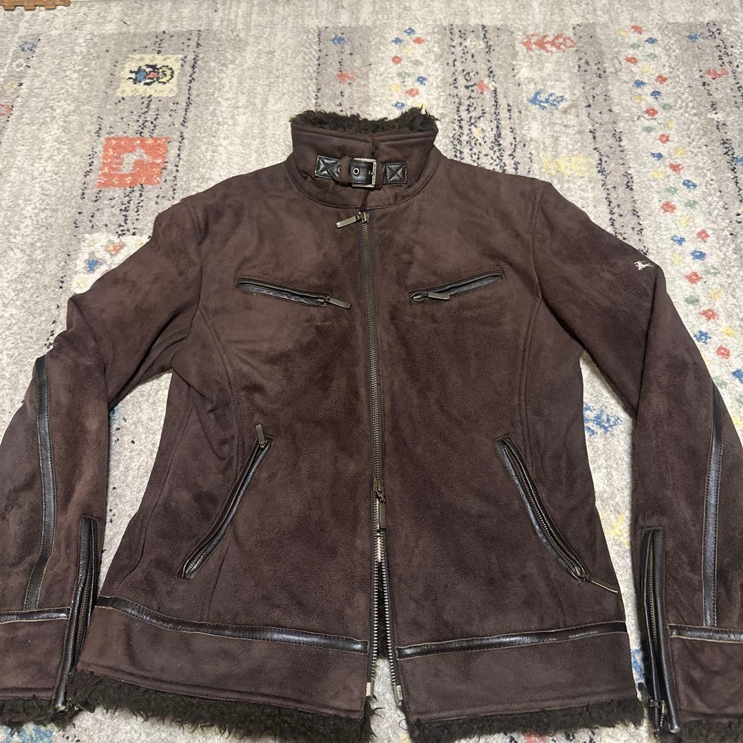 BURBERRY BLACK LABEL ムートンジャケット　スウェードブルゾン