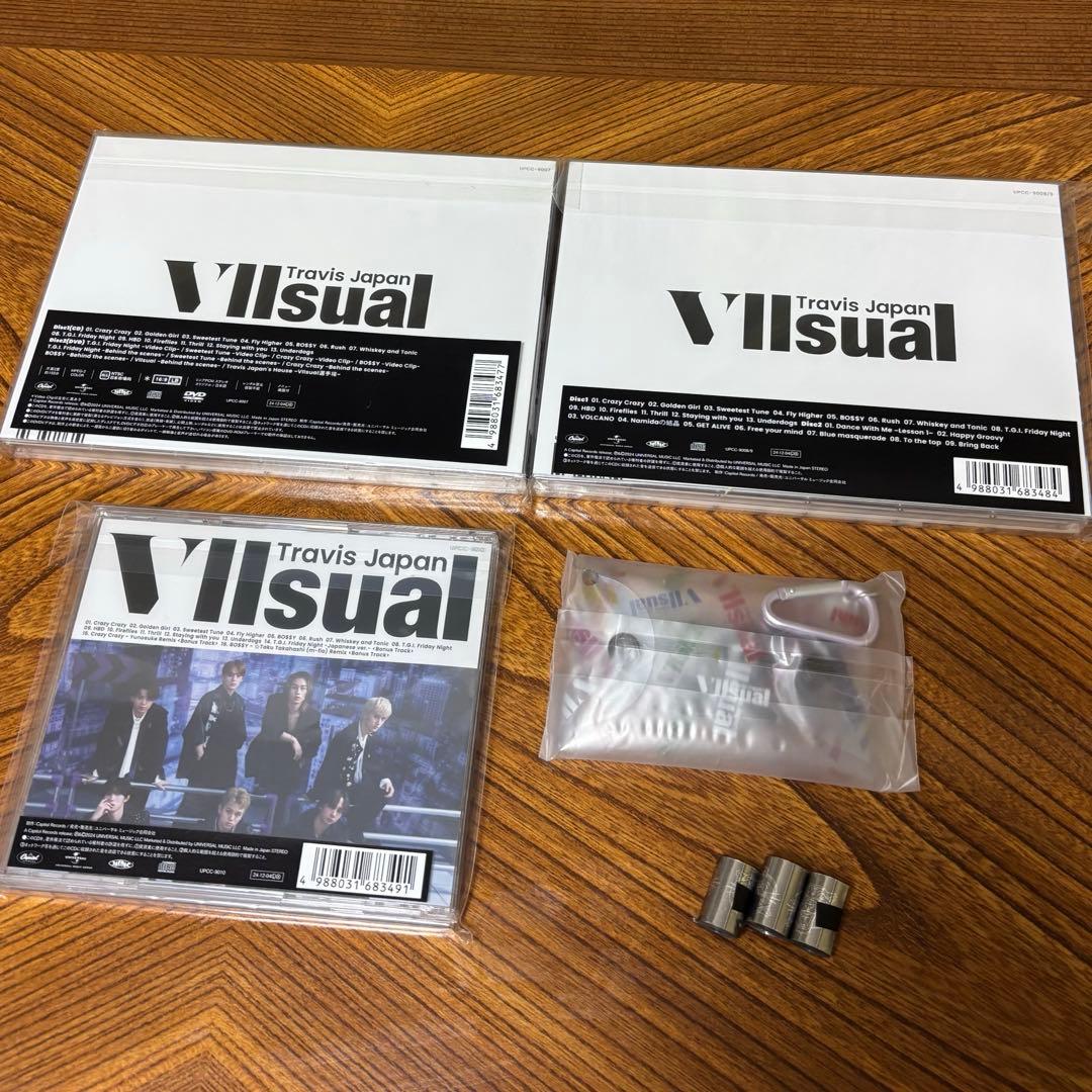 Travis Japan VIIsual 3形態セット ミニポーチ＋銀テ3本つき