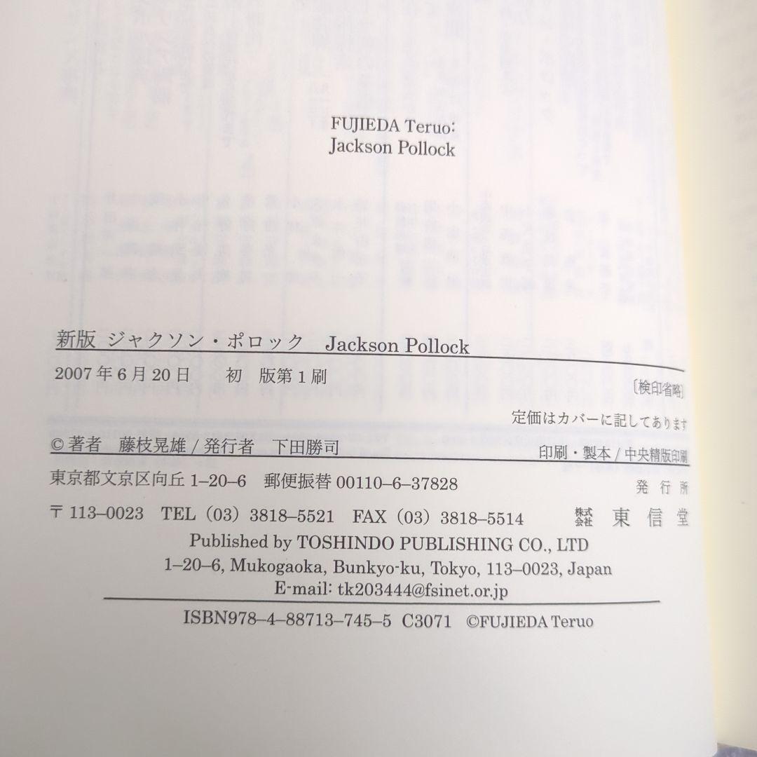 新版　ジャクソン・ポロック　藤枝 晃雄
