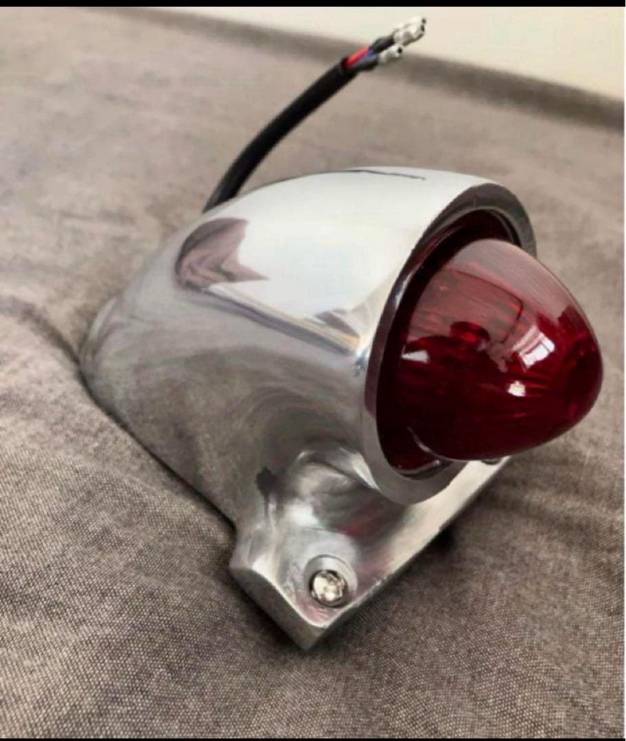 ビンテージオールドスパルト復刻 12V ガラスレンズ テールランプ アルミ