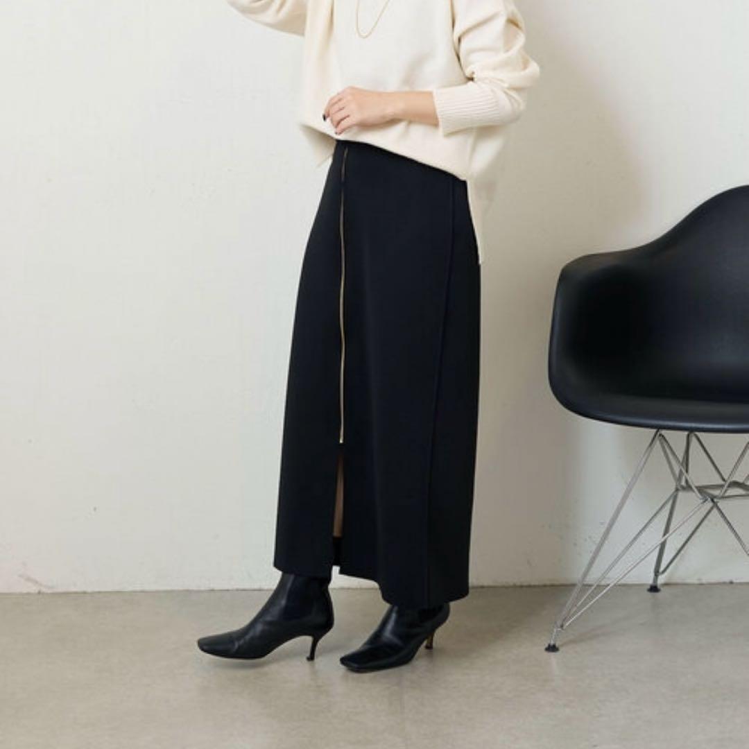 Jena espace merveilleuxリバーシブルジップlラインスカート