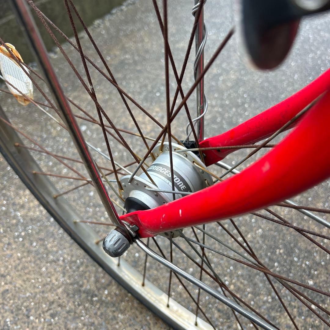 赤いシティサイクル 自転車　江戸川区引き取り限定