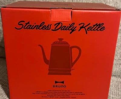 未使用　ブルーノ　ステンレスデイリーケトル　レッド