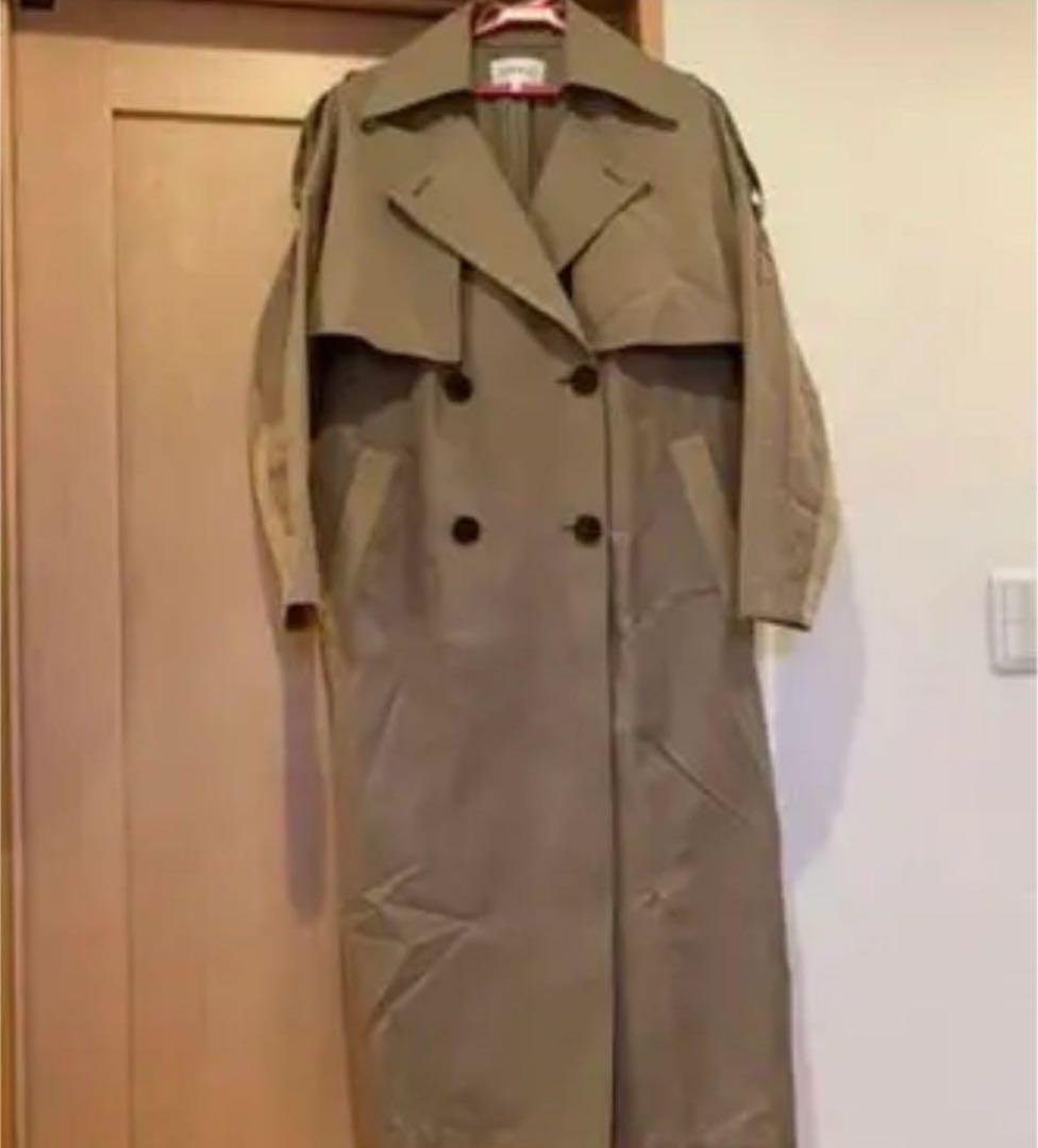 enfold 2020SS BICOLOR TRENCH COAT ベージュ