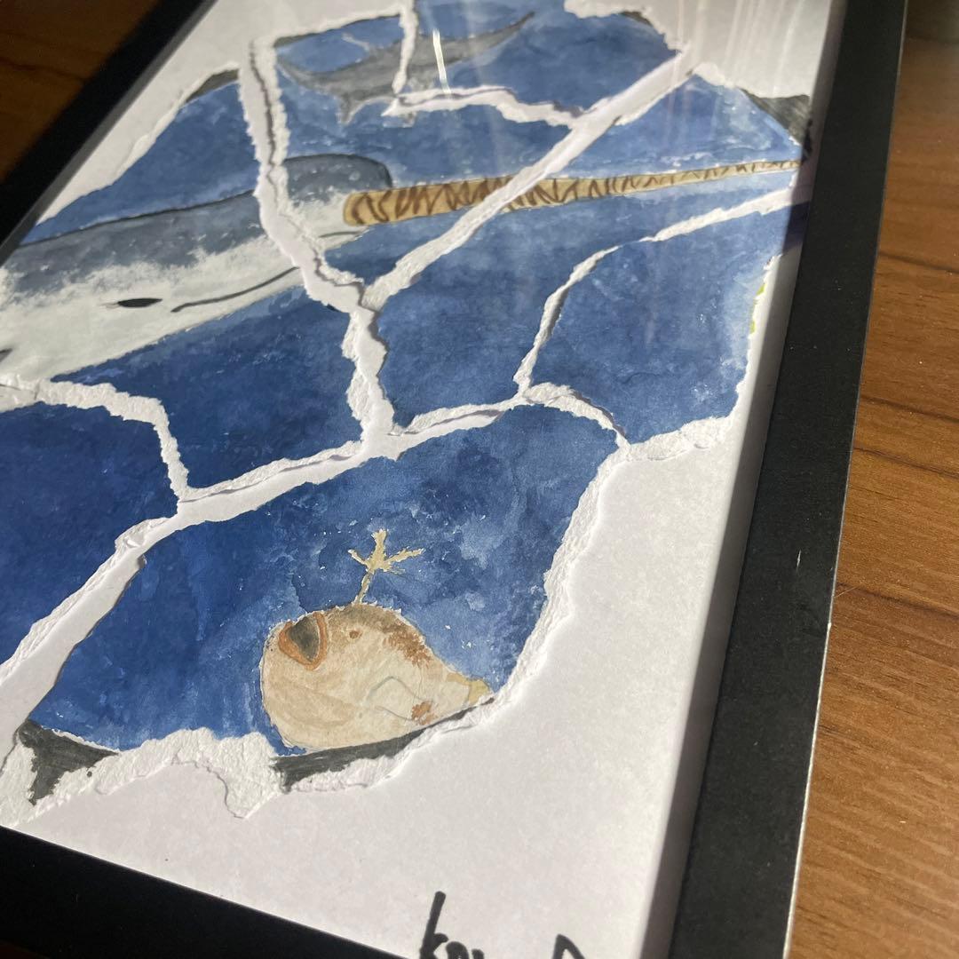 現代アート　作品名　Ｎｏ．　5　共存　作者kowD　33×24