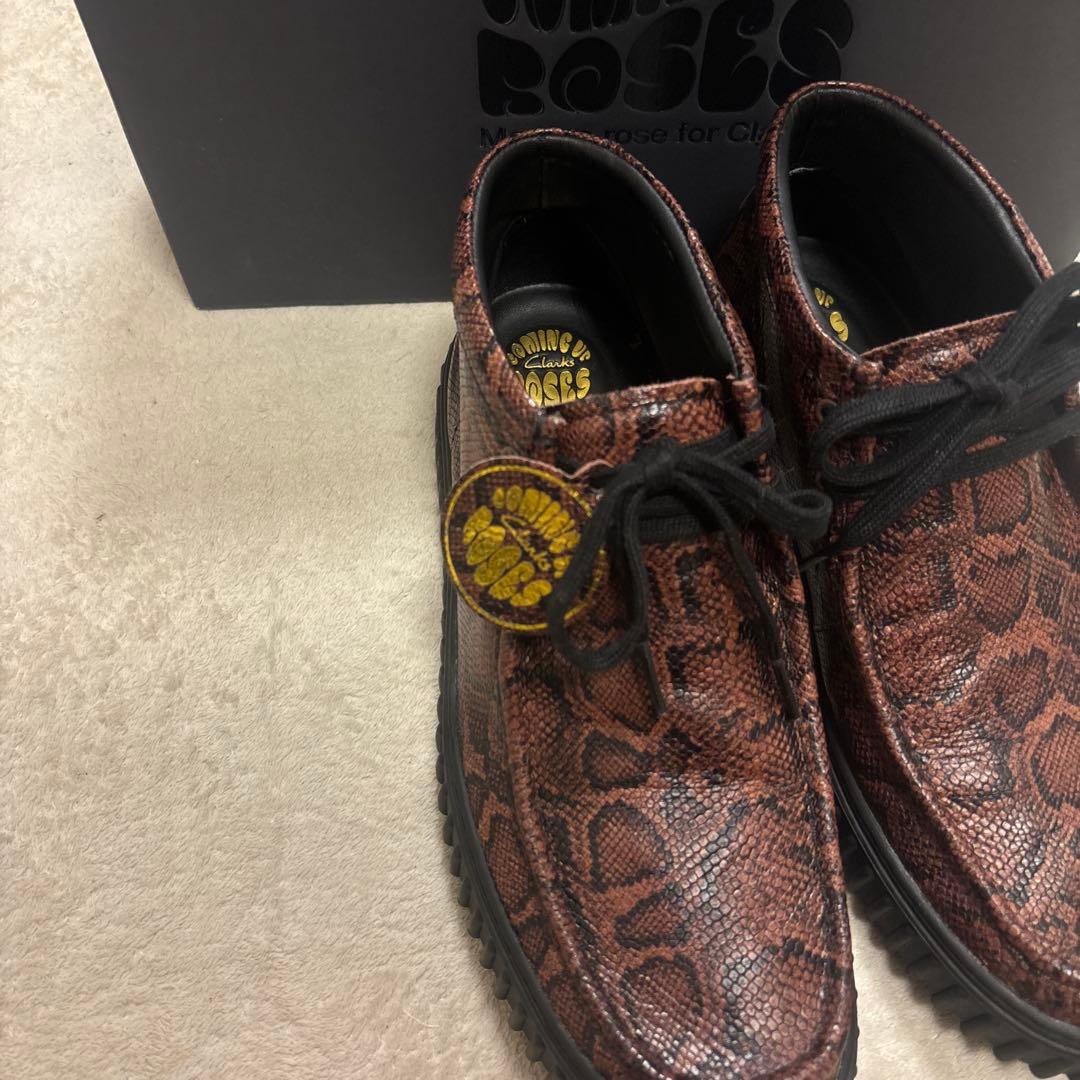 martine rose × clarks モカシンシューズ　パイソン　厚底