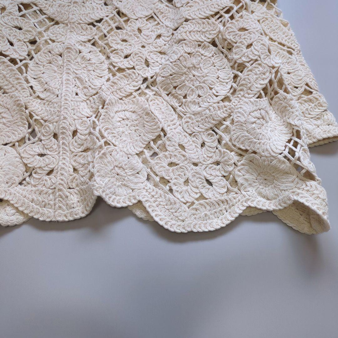 未使用 25年 Rie Miller 洗える レース刺繍 ボレロ ノーリーズ