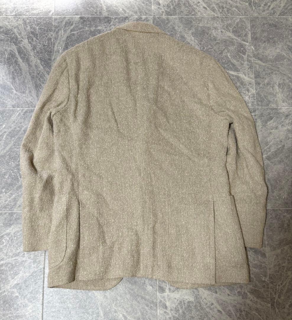 LARDINI ラルディーニ リネン ツイード テーラード ジャケット 48
