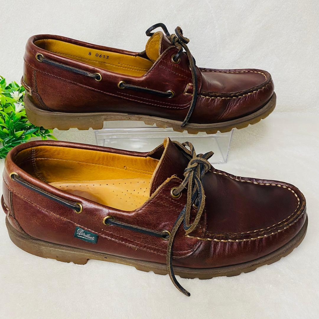 パラブーツ　PARABOOT　デッキシューズ　バース ブラウン 8 27cm