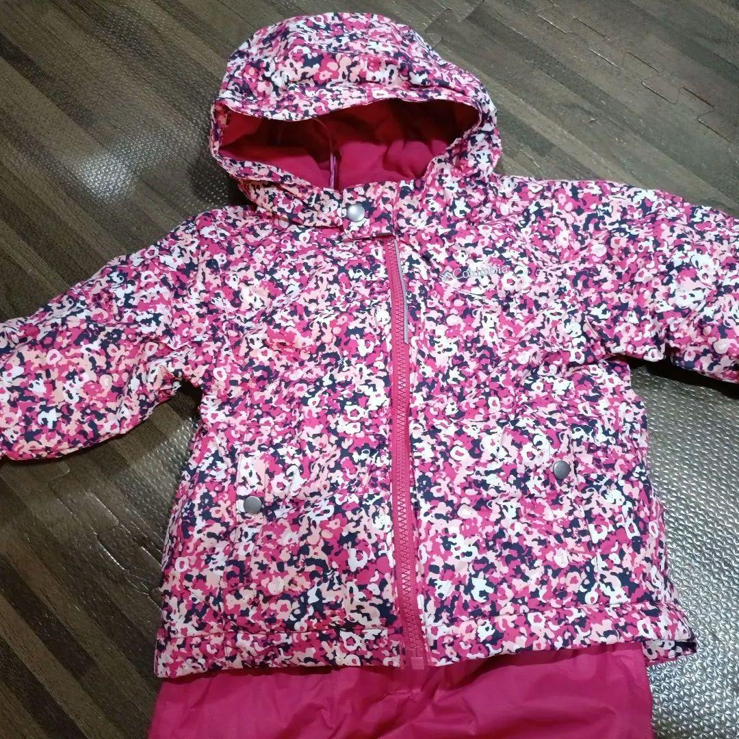 【美品】コロンビア　スキーウェア上下セット　100センチ　3T　女の子