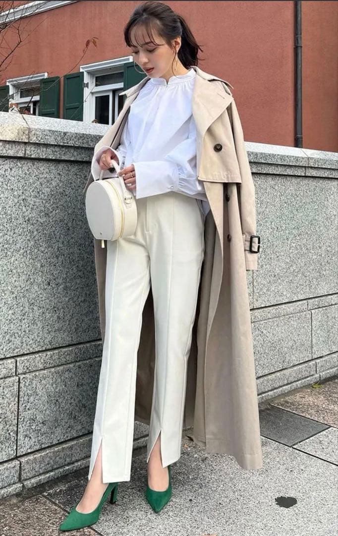 【美品】anuans【23ver.】3wayトレンチコート （BEIGE）