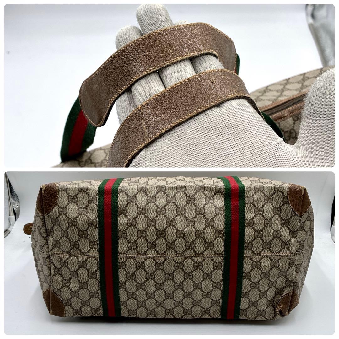 PAN　GUCCI オールドグッチ シェリーライン GG柄 PVC