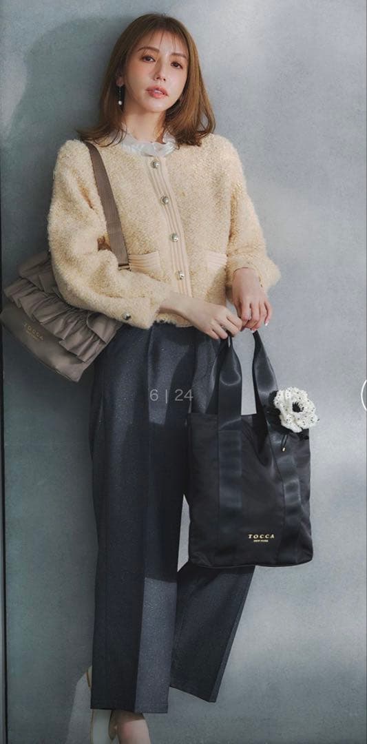 今期可愛い♡ トッカLOP EARED POODLE ニットアウター