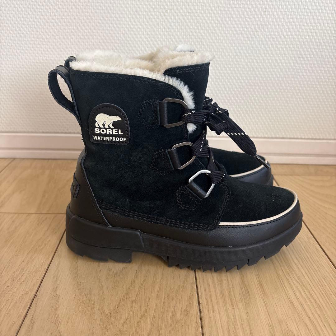 SOREL ブラック ムートンブーツ