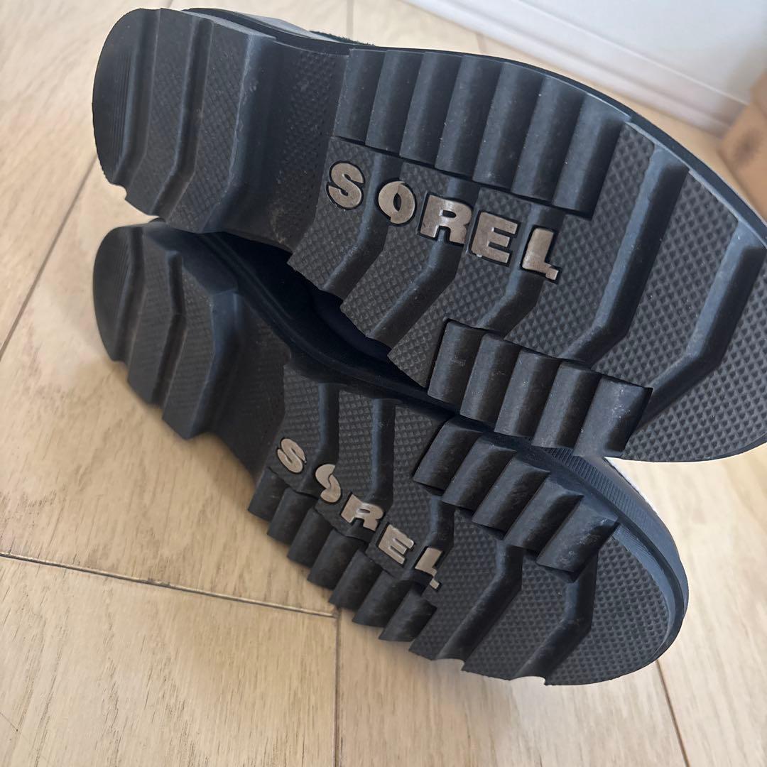 SOREL ブラック ムートンブーツ