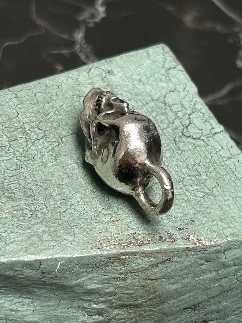 [3-R] SV925 / ハンドメイド SKULL ペンダントトップ スカル